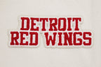 NHL DETROIT RED WINGS RETRO CLASSIC WOMEN'S RIB WOOL VARSITY JACKET (EGGSHELL/ RED)