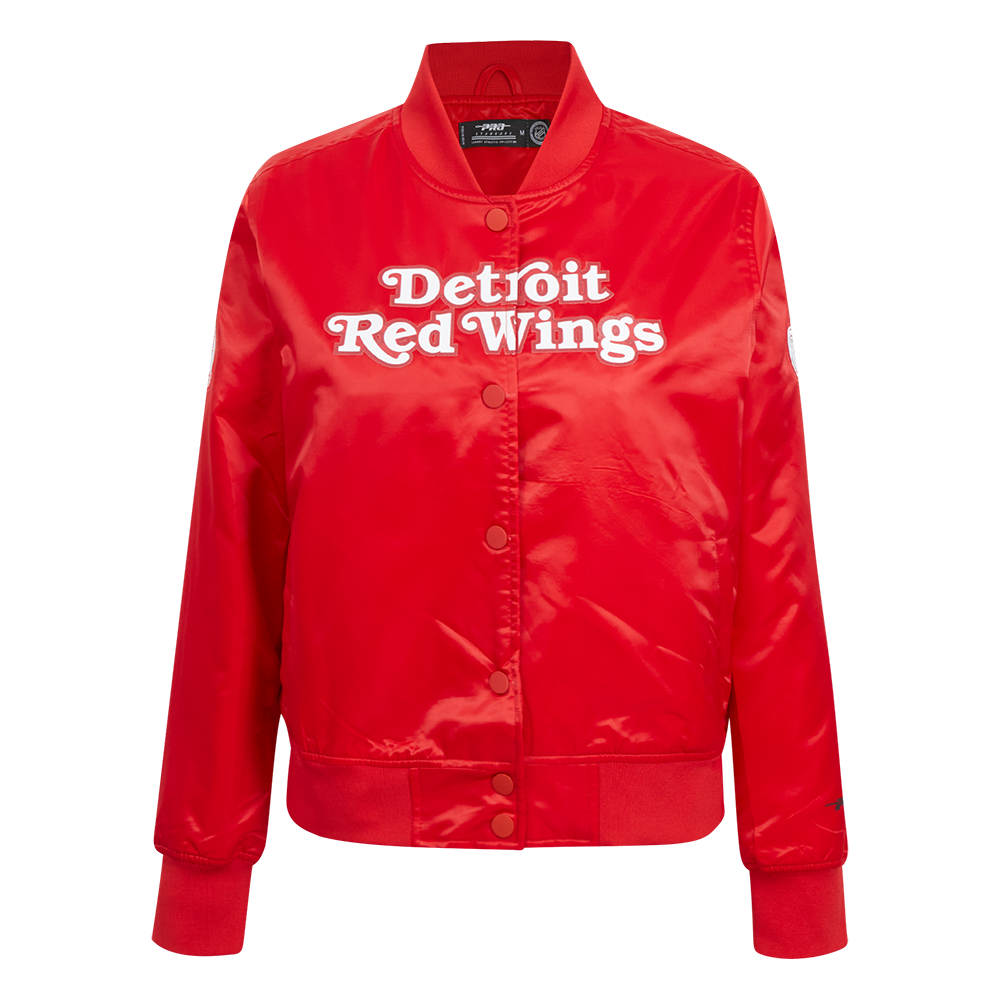 NHL DETROIT RED WINGS CLASSIC WOMEN'S SATIN JACKET (RED)