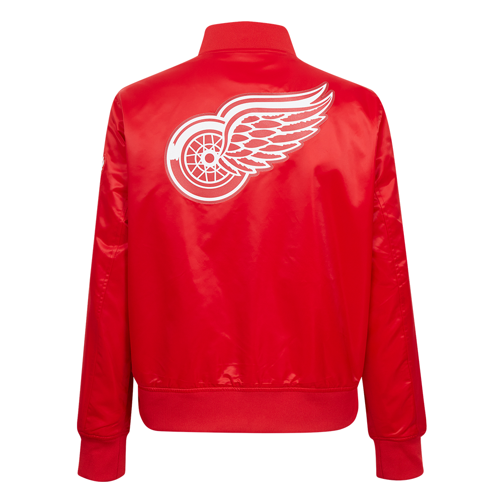 NHL DETROIT RED WINGS CLASSIC WOMEN'S SATIN JACKET (RED)