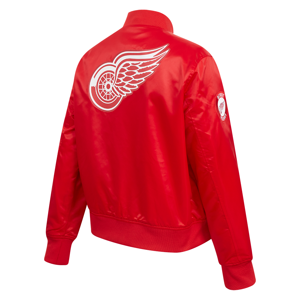 NHL DETROIT RED WINGS CLASSIC WOMEN'S SATIN JACKET (RED)