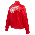 NHL DETROIT RED WINGS CLASSIC WOMEN'S SATIN JACKET (RED)