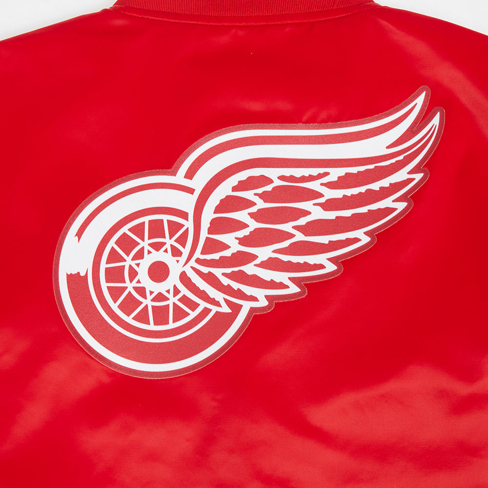NHL DETROIT RED WINGS CLASSIC WOMEN'S SATIN JACKET (RED)
