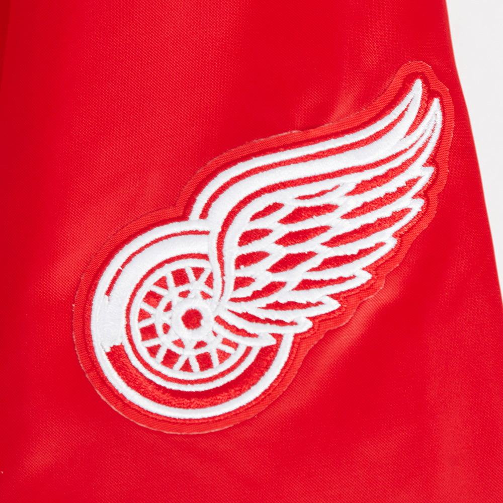 NHL DETROIT RED WINGS CLASSIC WOMEN'S SATIN JACKET (RED)