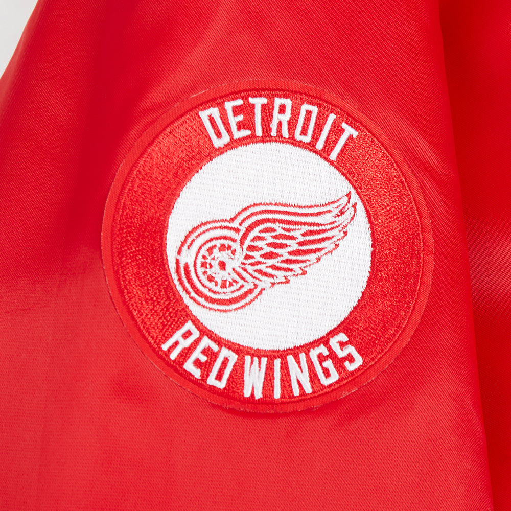 NHL DETROIT RED WINGS CLASSIC WOMEN'S SATIN JACKET (RED)