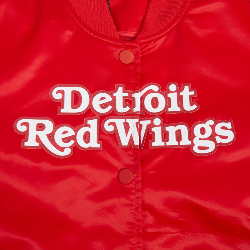 NHL DETROIT RED WINGS CLASSIC WOMEN'S SATIN JACKET (RED)