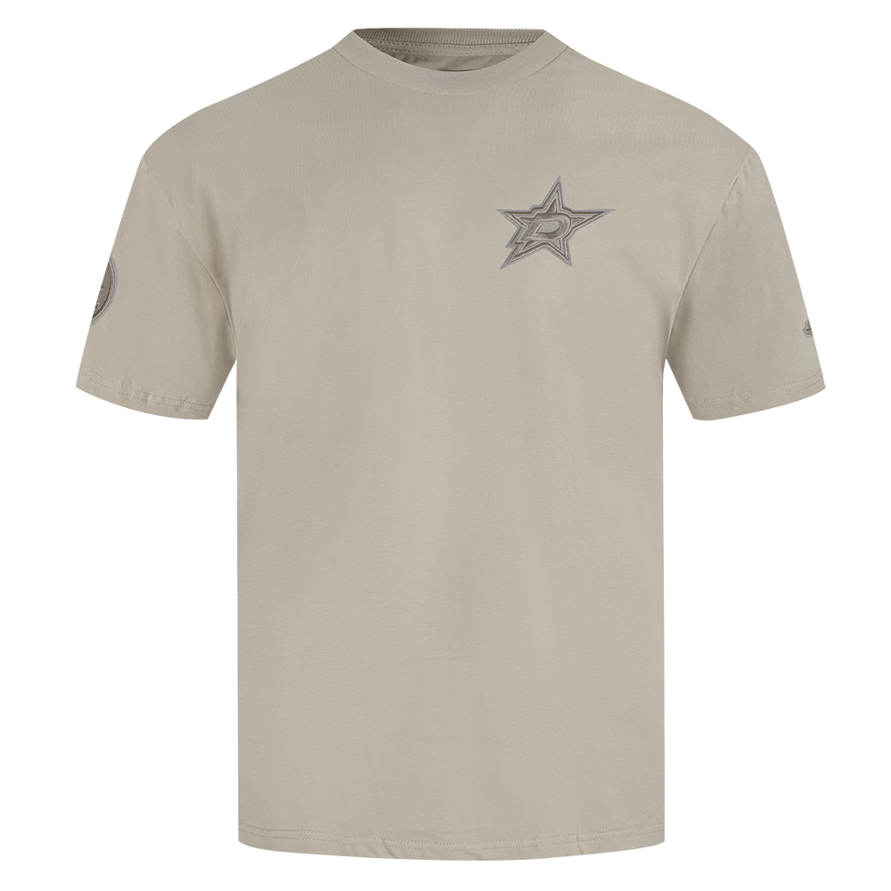 NHL DALLAS STARS NEUTRAL T-SHIRT EN JERSEY DE COTON À ÉPAULES TOMBANTES POUR HOMME (TAUPE)