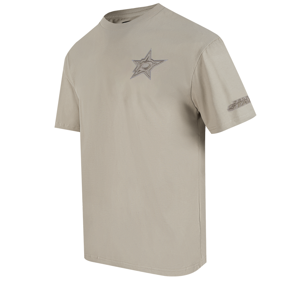 NHL DALLAS STARS NEUTRAL T-SHIRT EN JERSEY DE COTON À ÉPAULES TOMBANTES POUR HOMME (TAUPE)