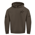 NHL DALLAS STARS NEUTRAL MEN'S DROP SHOULDER FLC PO HOODIE (DARK TAUPE)
