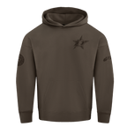 NHL DALLAS STARS NEUTRAL MEN'S DROP SHOULDER FLC PO HOODIE (DARK TAUPE)