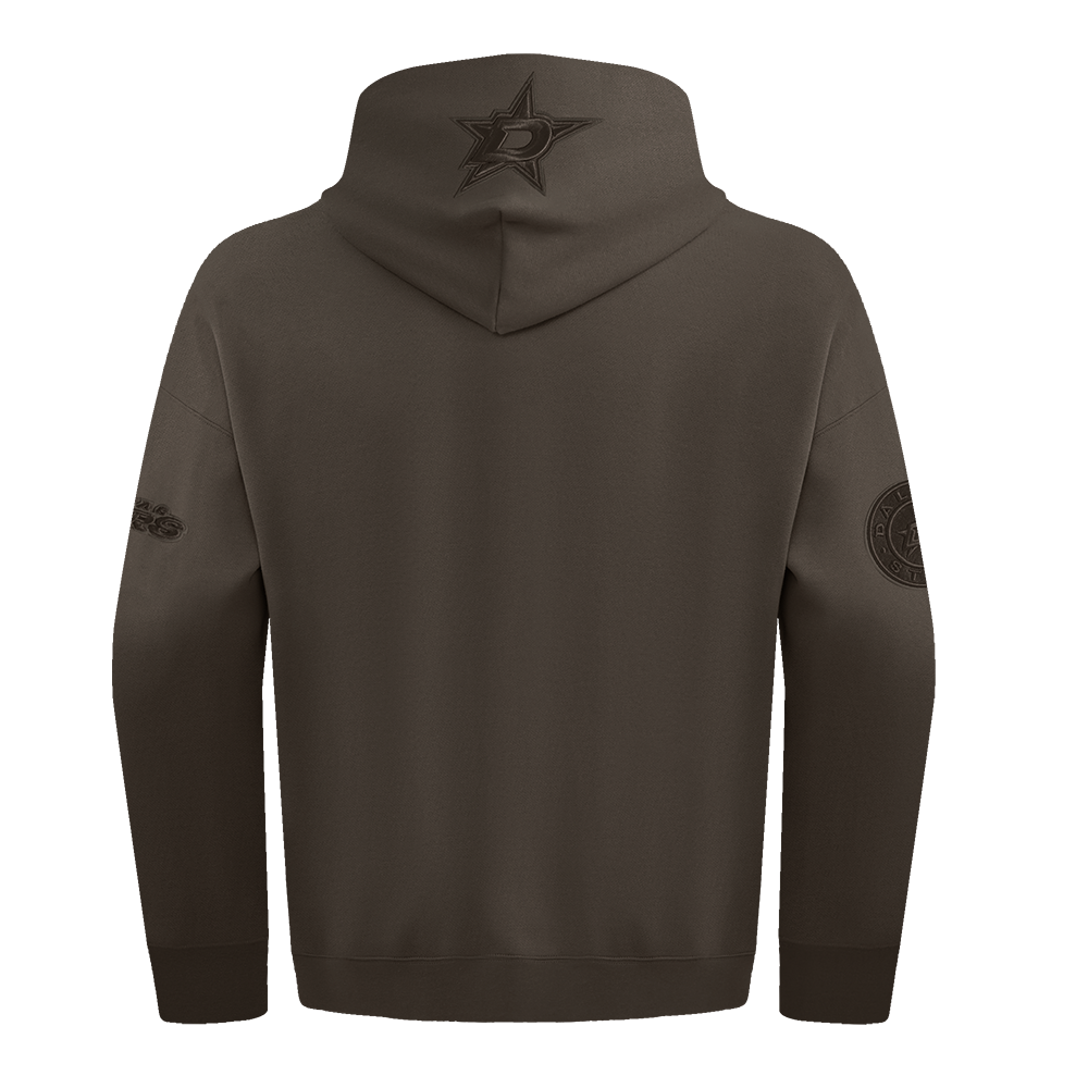 NHL DALLAS STARS NEUTRAL MEN'S DROP SHOULDER FLC PO HOODIE (DARK TAUPE)