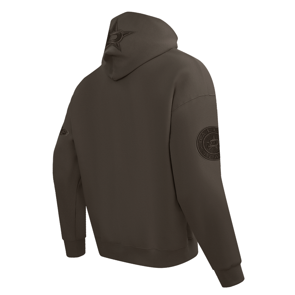 NHL DALLAS STARS NEUTRAL MEN'S DROP SHOULDER FLC PO HOODIE (DARK TAUPE)
