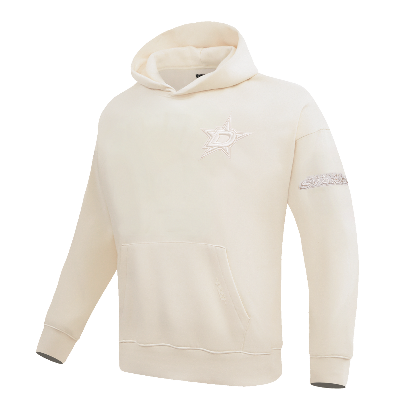 NHL DALLAS STARS NEUTRAL DROP SHOULDER MEN'S PULLOVER HOODIE (EGGSHELL)