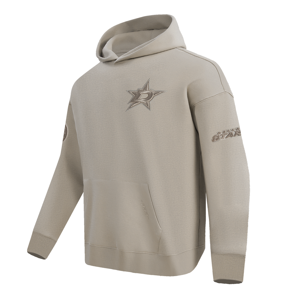 NHL DALLAS STARS NEUTRAL MEN'S DROP SHOULDER FLC PO HOODIE (TAUPE)