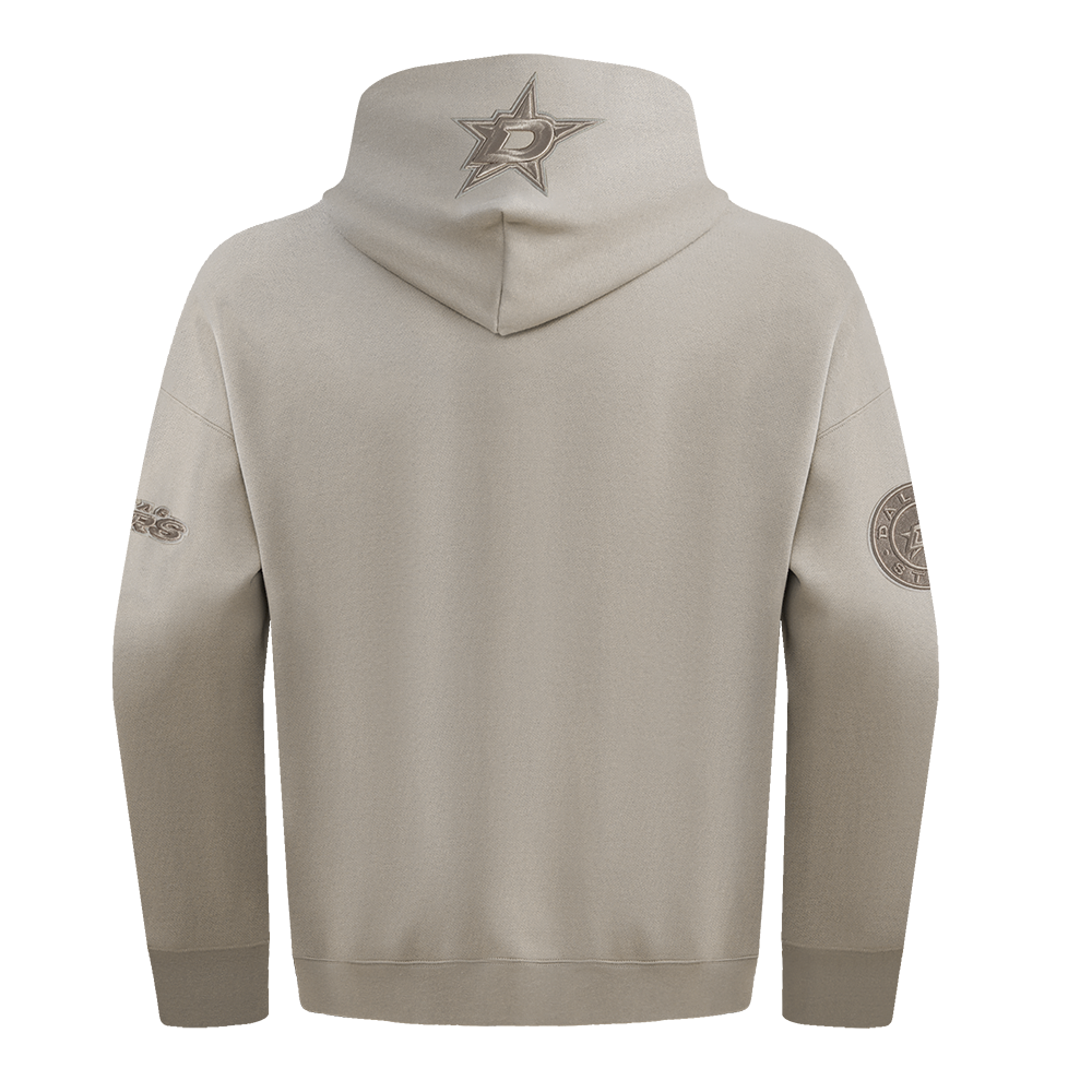 NHL DALLAS STARS NEUTRAL MEN'S DROP SHOULDER FLC PO HOODIE (TAUPE)