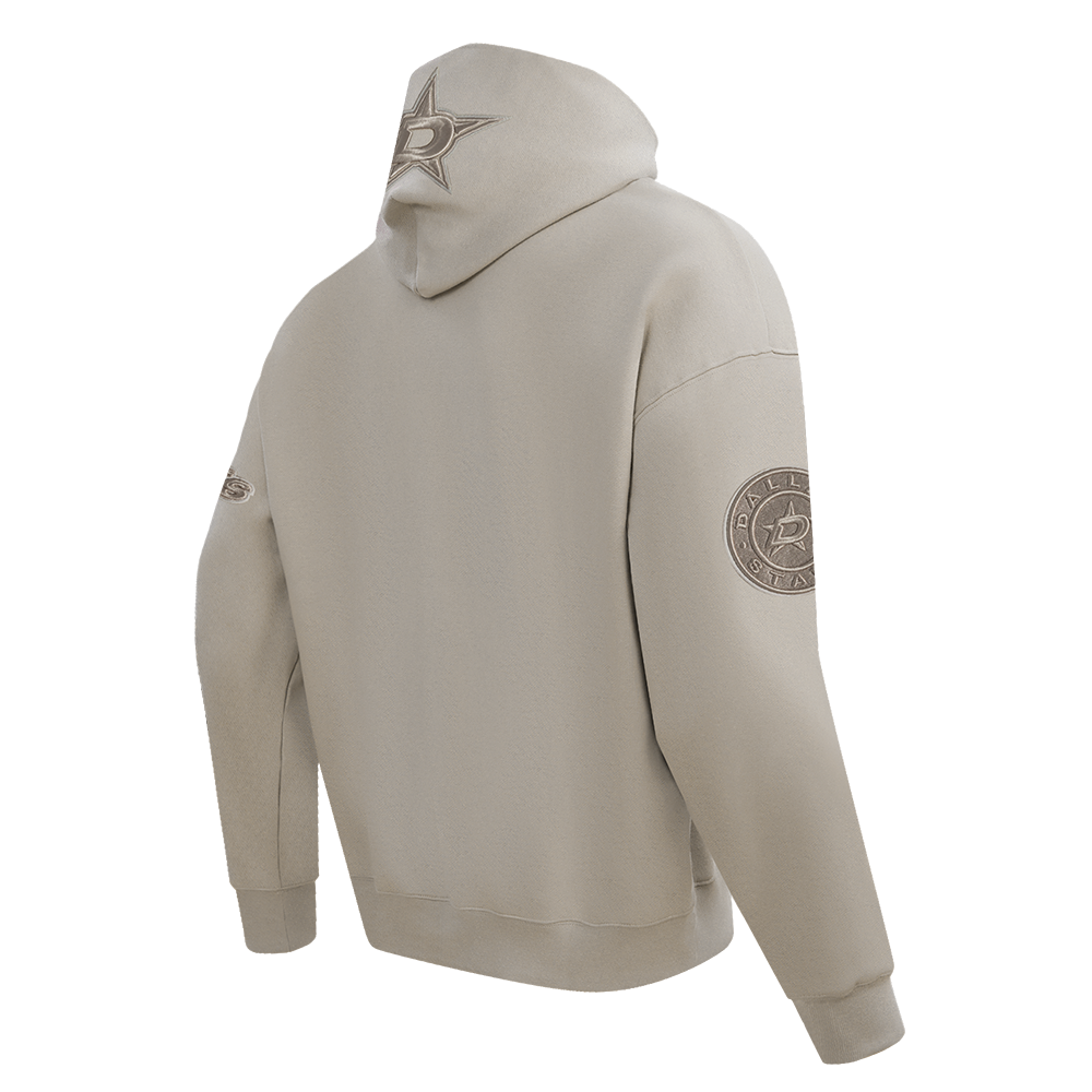 NHL DALLAS STARS NEUTRAL MEN'S DROP SHOULDER FLC PO HOODIE (TAUPE)