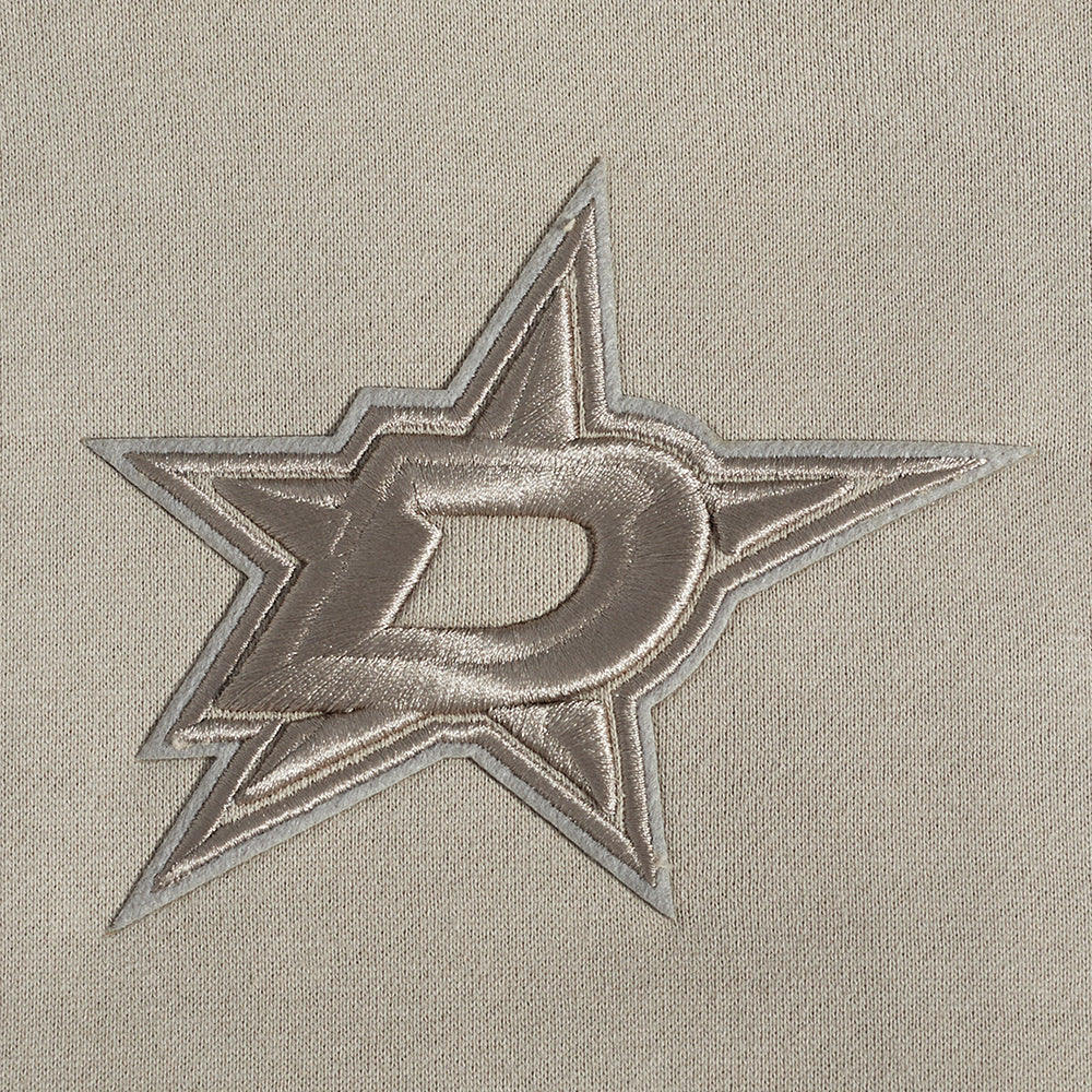 NHL DALLAS STARS NEUTRAL MEN'S DROP SHOULDER FLC PO HOODIE (TAUPE)
