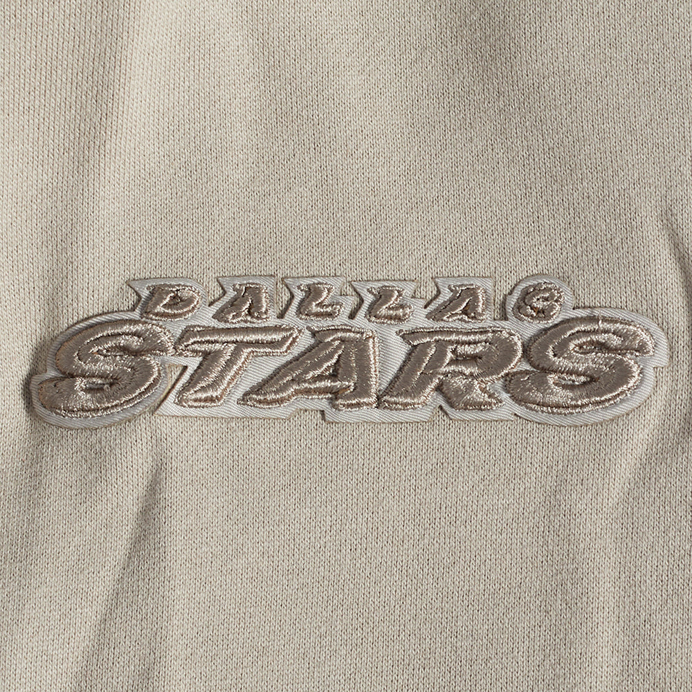 NHL DALLAS STARS NEUTRAL MEN'S DROP SHOULDER FLC PO HOODIE (TAUPE)