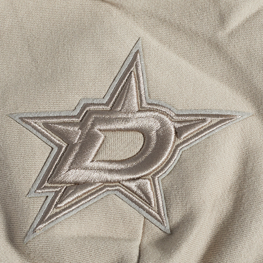 NHL DALLAS STARS NEUTRAL MEN'S DROP SHOULDER FLC PO HOODIE (TAUPE)