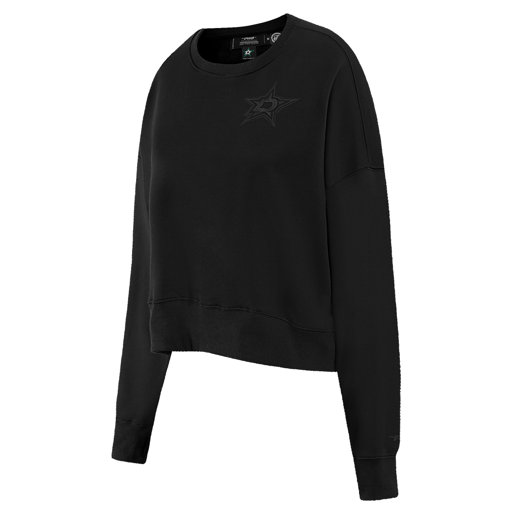 NHL DALLAS STARS NEUTRAL WOMEN'S CREWNECK (BLACK)