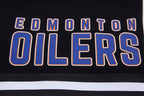 NHL EDMONTON OILERS CLASSIC CHENILLE SHORT EN MAILLE DOUBLE POUR HOMME (NOIR)