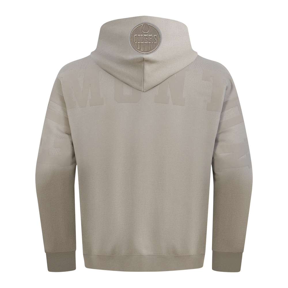 NHL EDMONTON OILERS WINGSPAN CHANDAIL À CAPUCHON POUR HOMME (TAUPE)