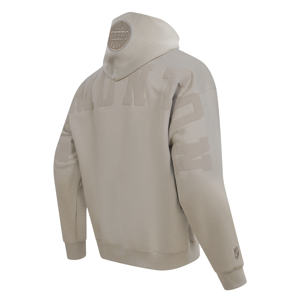 NHL EDMONTON OILERS WINGSPAN CHANDAIL À CAPUCHON POUR HOMME (TAUPE)