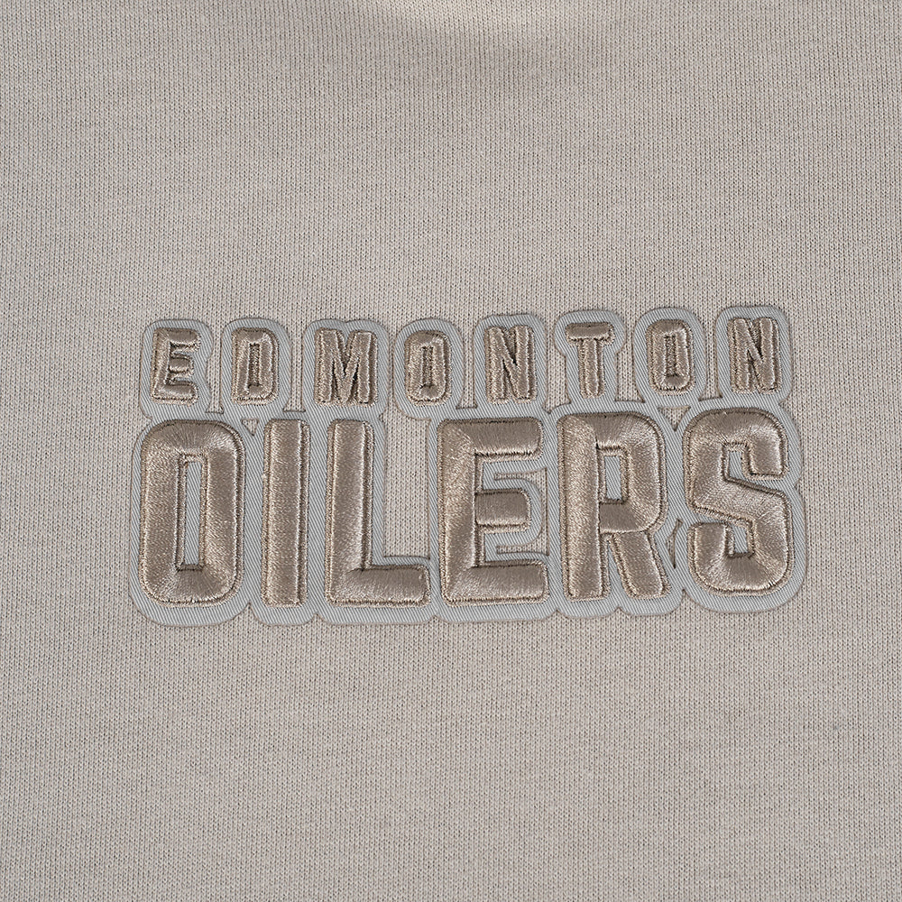 NHL EDMONTON OILERS WINGSPAN CHANDAIL À CAPUCHON POUR HOMME (TAUPE)