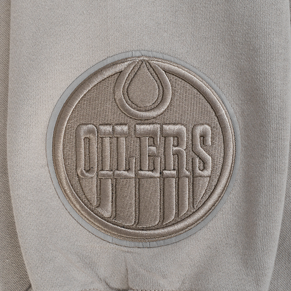 NHL EDMONTON OILERS WINGSPAN CHANDAIL À CAPUCHON POUR HOMME (TAUPE)