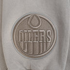 NHL EDMONTON OILERS WINGSPAN CHANDAIL À CAPUCHON POUR HOMME (TAUPE)