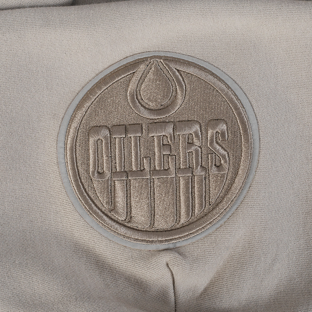 NHL EDMONTON OILERS WINGSPAN CHANDAIL À CAPUCHON POUR HOMME (TAUPE)