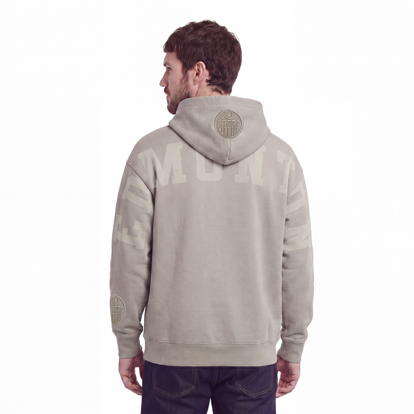 NHL EDMONTON OILERS WINGSPAN MEN'S SWEATSHIRT (TAUPE)