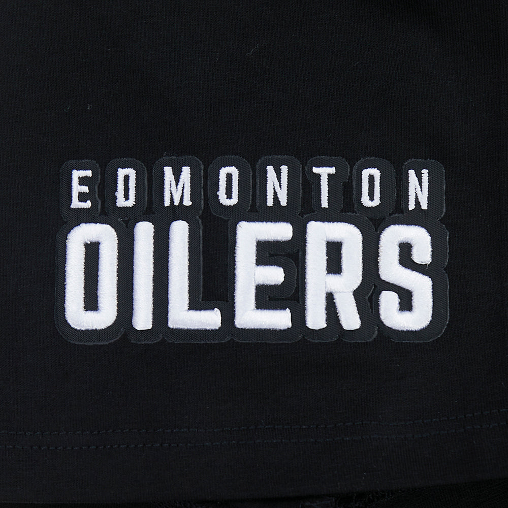 NHL EDMONTON OILERS CLASSIC WOMEN'S SJ SLIM FIT TEE (BLACK)