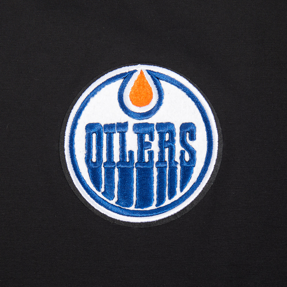 NHL EDMONTON OILERS CLASSIC WOMEN'S SJ BOXY TEE (BLACK)