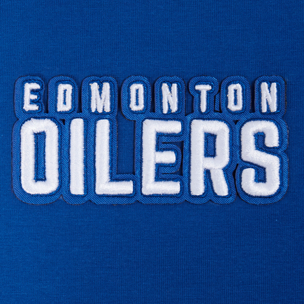 NHL EDMONTON OILERS WINGSPAN WOMEN'S SJ BOXY TEE (DODGER BLUE)