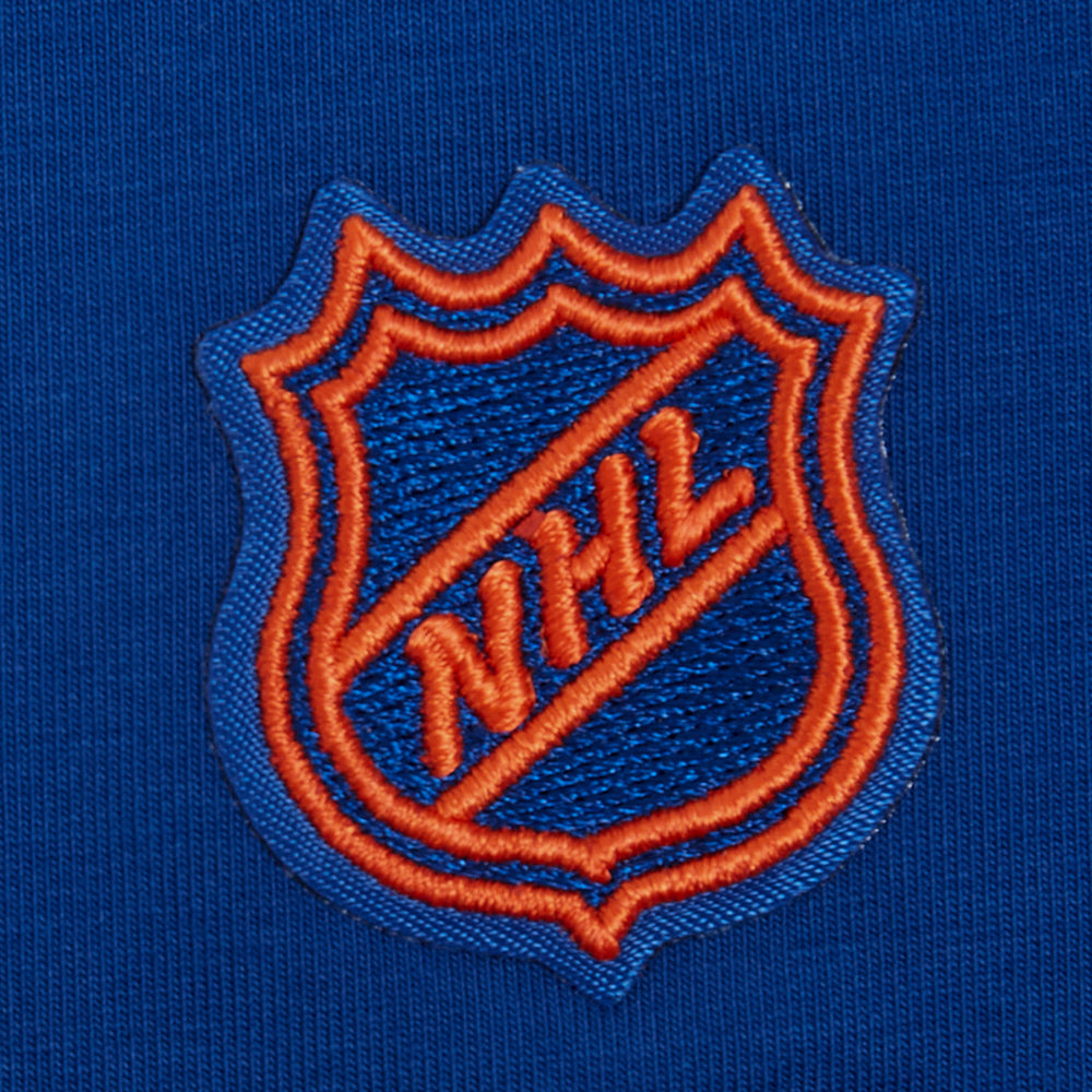 NHL EDMONTON OILERS WINGSPAN WOMEN'S SJ BOXY TEE (DODGER BLUE)