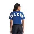 NHL EDMONTON OILERS WINGSPAN WOMEN'S SJ BOXY TEE (DODGER BLUE)
