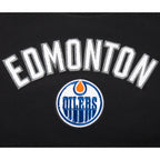 NHL EDMONTON OILERS CLASSIC WOMEN'S FLC CREWNECK (BLACK)