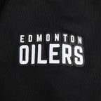NHL EDMONTON OILERS CLASSIC WOMEN'S FLC CROPPED PO HOODIE (BLACK)