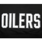 NHL EDMONTON OILERS CLASSIC WOMEN'S FLC CROPPED PO HOODIE (BLACK)