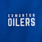 NHL EDMONTON OILERS CLASSIC WOMEN'S FLC CROPPED PO HOODIE (DODGER BLUE)