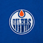 NHL EDMONTON OILERS CLASSIC WOMEN'S FLC CROPPED PO HOODIE (DODGER BLUE)