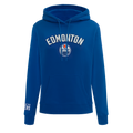 NHL EDMONTON OILERS CLASSIC CHANDAIL À CAPUCHON EN MOLLETON POUR FEMME (BLEU DODGER)