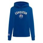 NHL EDMONTON OILERS CLASSIC CHANDAIL À CAPUCHON EN MOLLETON POUR FEMME (BLEU DODGER)