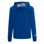 NHL EDMONTON OILERS CLASSIC CHANDAIL À CAPUCHON EN MOLLETON POUR FEMME (BLEU DODGER)