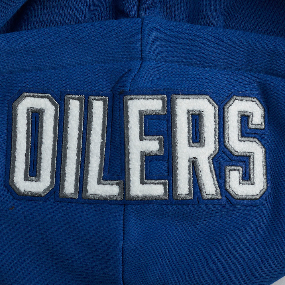NHL EDMONTON OILERS CLASSIC CHANDAIL À CAPUCHON EN MOLLETON POUR FEMME (BLEU DODGER)
