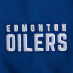 NHL EDMONTON OILERS CLASSIC CHANDAIL À CAPUCHON EN MOLLETON POUR FEMME (BLEU DODGER)