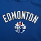 NHL EDMONTON OILERS CLASSIC CHANDAIL À CAPUCHON EN MOLLETON POUR FEMME (BLEU DODGER)