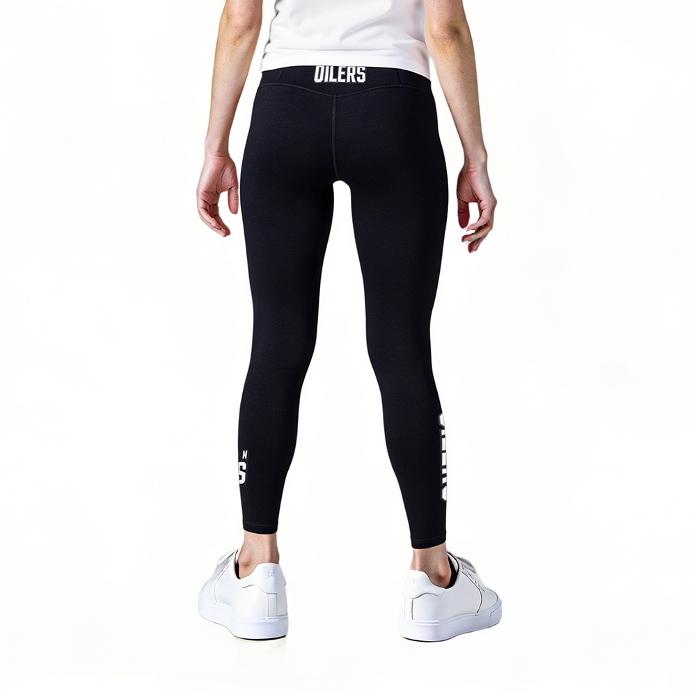 NHL EDMONTON OILERS CLASSIC WOMEN'S HW JERSEY LEGGING (BLACK)