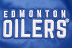 NHL EDMONTON OILERS CLASSIC WOMEN'S SATIN JACKET (DODGER BLUE)