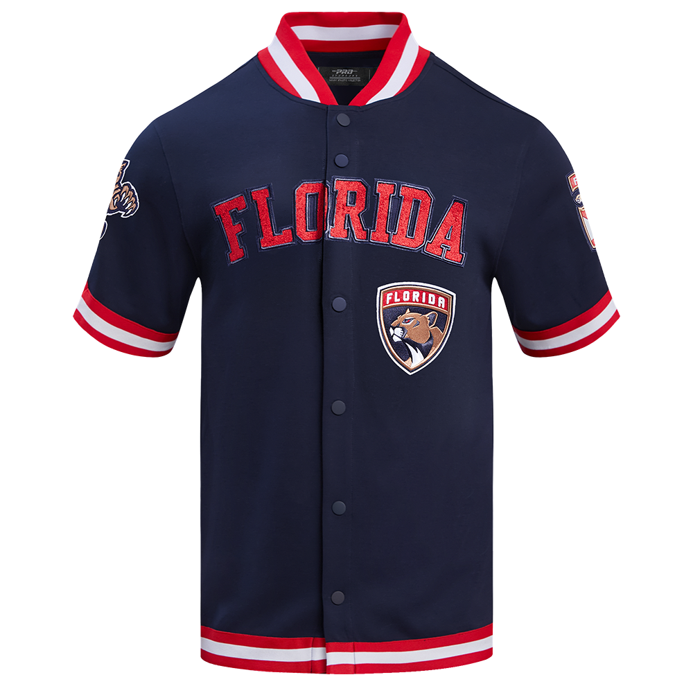 NHL FLORIDA PANTHERS CLASSIC BLOUSON D'ÉCHAUFFEMENT POUR HOMME (MARINE MINUIT/ROUGE)